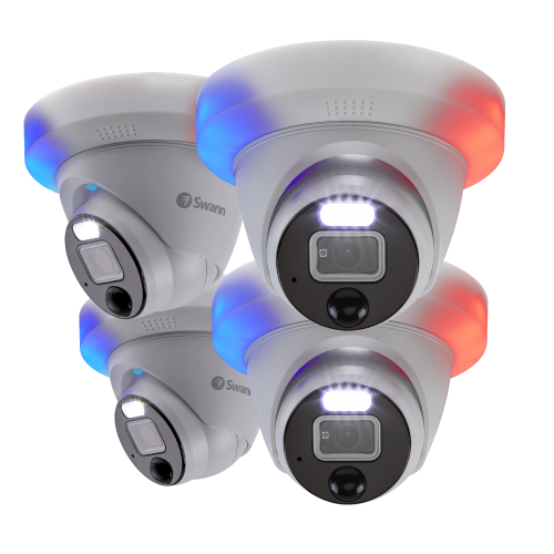 4K Heat & Motion Sensing IP Add-on Dome Camera SWNHD-900DE - 4 Pack | SRNHD-900DEWB4