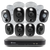 8 Camera 8 Channel 4K Ultra HD DVR Spotlight Security System | SWDVK-855808WL