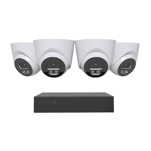 Swann EliteX™ 6K/12MP NVR Security System with 4 Dome Cameras | SWNVK-8EX412MPD