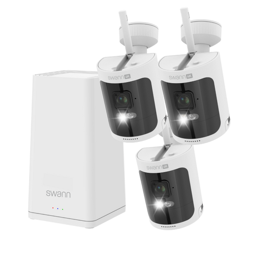 AllSecure650 Wireless Security Kit with 3 x 4K Wire-Free Cameras & Power Hub | SONVK-AS4K650SD3