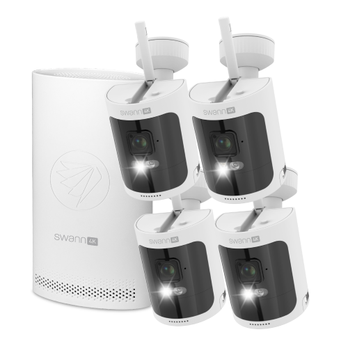 AllSecure4K Wireless Security Kit with 4 x Wire-Free Cameras & NVR Tower (Online Exclusive - Brown Box) | SONVK-AS4K800SD4