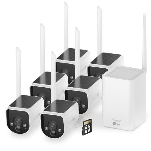 MaxRanger4K™ Solar 6 Camera Security System with Longest Range Wireless | SWNVK-MR4KSD6