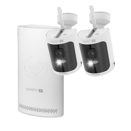 AllSecure4K Wireless Security Kit with 2 x Wire-Free Cameras & NVR Tower | SWNVK-AS4K800S2