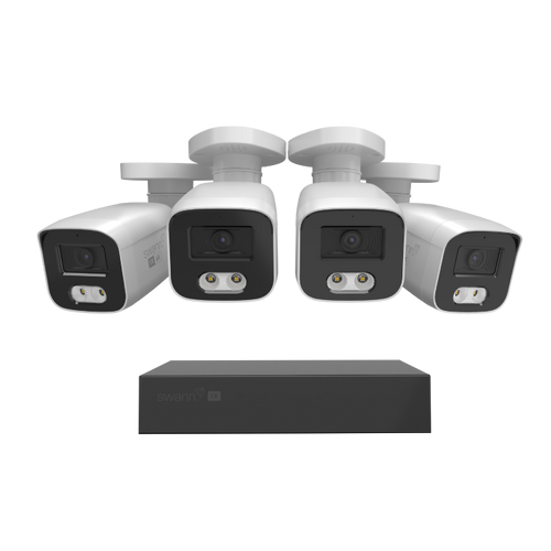 Swann EliteX™ 6K/12MP NVR Security System with 4 Bullet Cameras | SWNVK-8EX412MPB