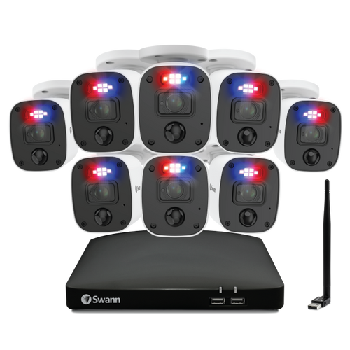 Home 8 Camera 8 Channel 1080p Full HD DVR Audio/Video Security System | SWDVK-846808MQBWF