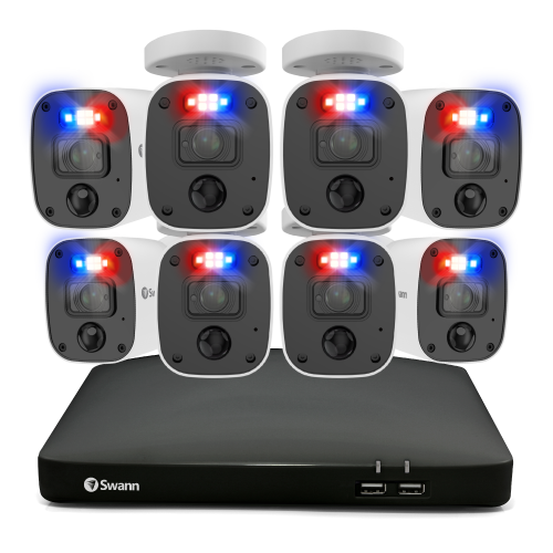 Home 8 Camera 8 Channel 4K Ultra HD DVR 2TB HDD Security System with Mic