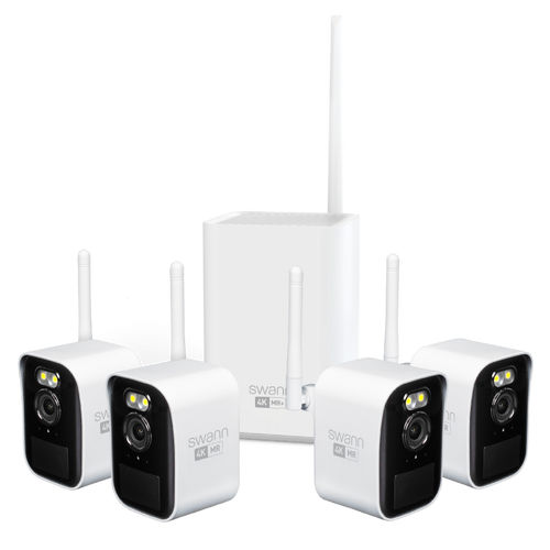 Swann MaxRanger4K™ Mini Long-Range Wireless Security System with 4 Cameras | SWNVK-MRMINISD4