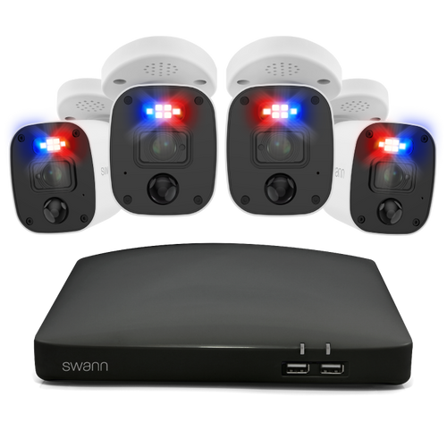 Home 4 Camera 8 Channel 4K Ultra HD DVR 1TB HDD Security System with Mic | SWDVK-858804MQ1TB