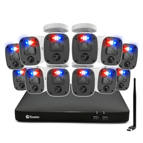 Home 12 Camera 16 Channel 4K Ultra HD DVR 4TB HDD Security System | SODVK-16558012RQW