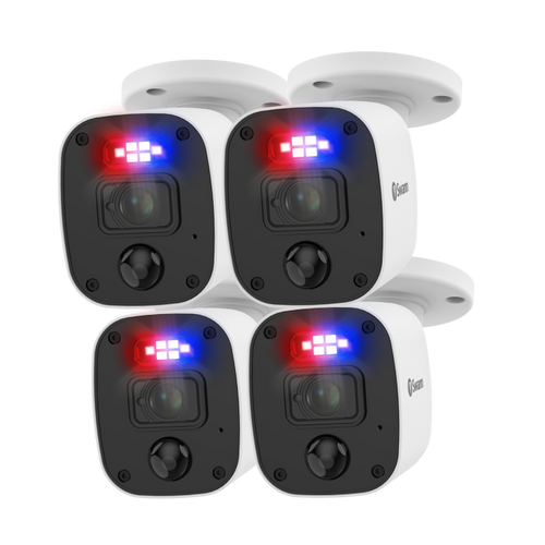 Home 1080p Full HD DVR Audio/Video Add-On Security Camera - 4 pack | SRPRO-1080MQBWB4